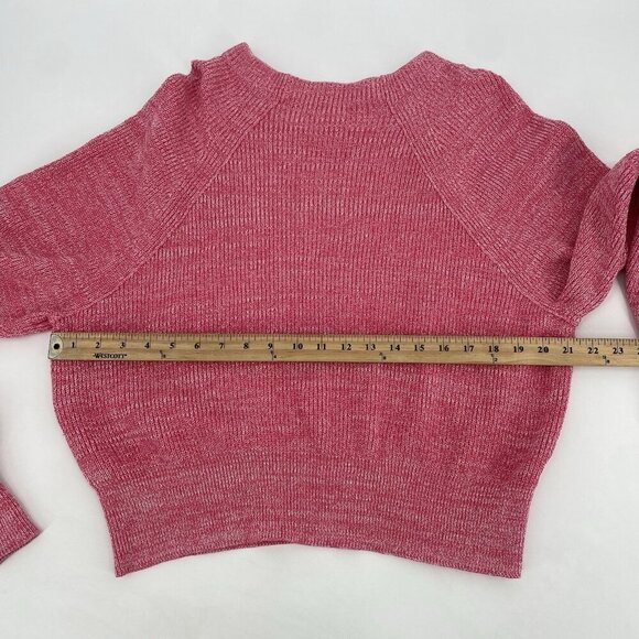 Free People Too Good Pullover Knit Sweater Candy Pink Womens Size M - Picture 7 of 11